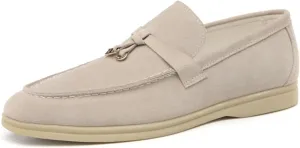 Men's Penny Suede Leather Loafers Shoes Fashion Dress Loafers Outdoor Walking Daily Shoes for Party Wedding Prom