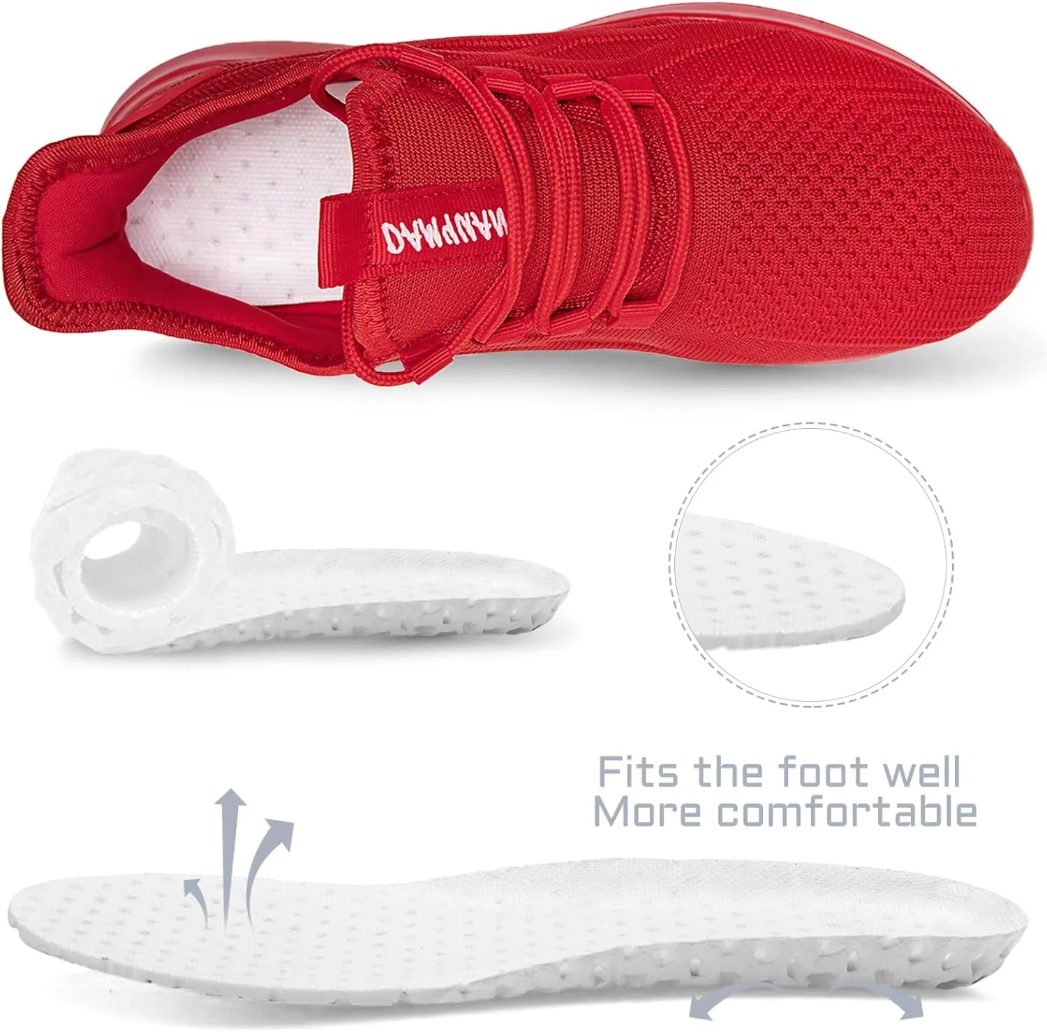 Mens Running Shoes Tennis Sneakers Walking Slip on Gym Workout Athletic Breathable Jogging Sport Casual Shoe