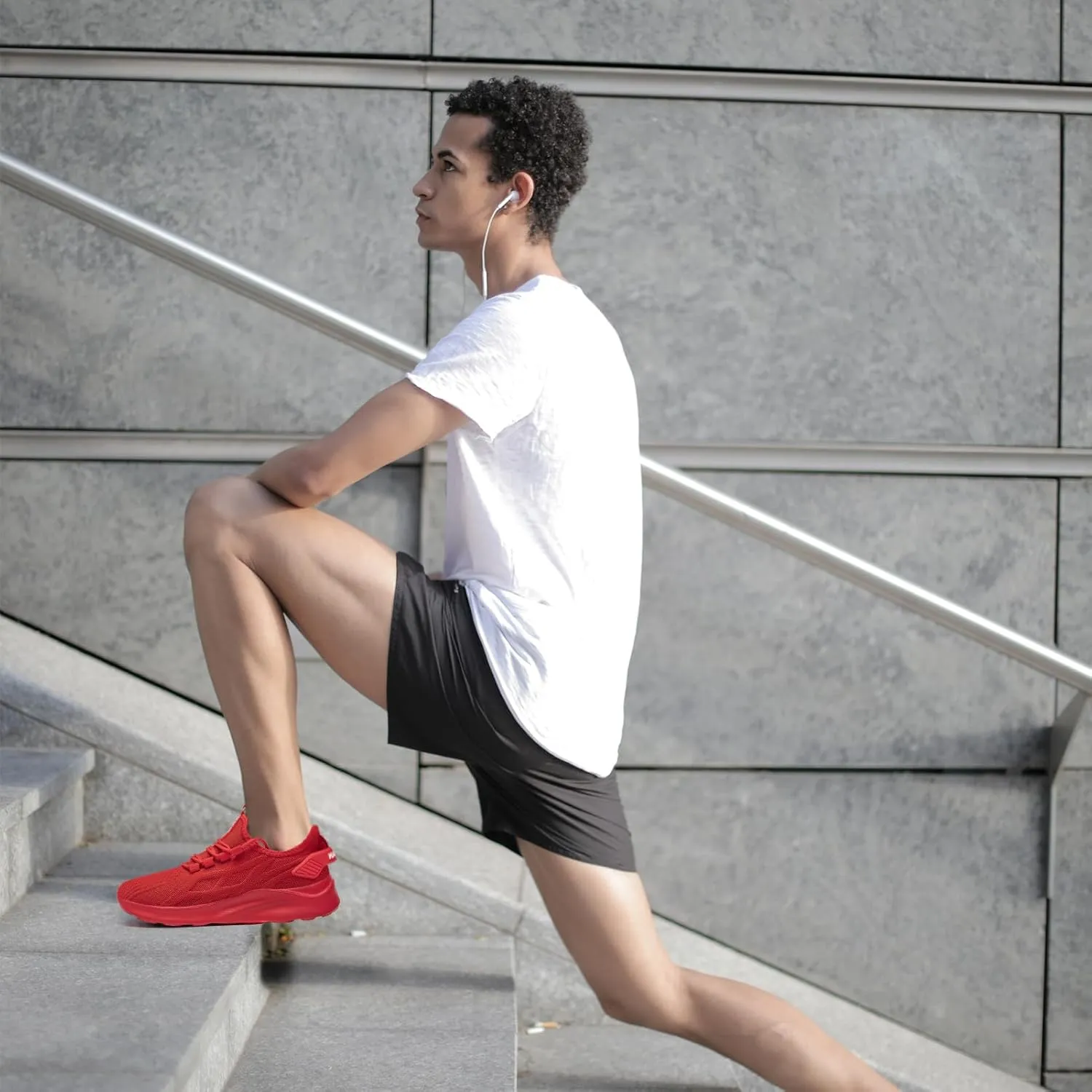 Mens Running Shoes Tennis Sneakers Walking Slip on Gym Workout Athletic Breathable Jogging Sport Casual Shoe