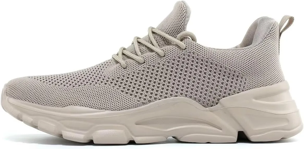 Men's Slip on Walking Shoes Ultra Light Breathable Non Slip Running Shoes Casual Fashion Sneakers Mesh Workout Sports