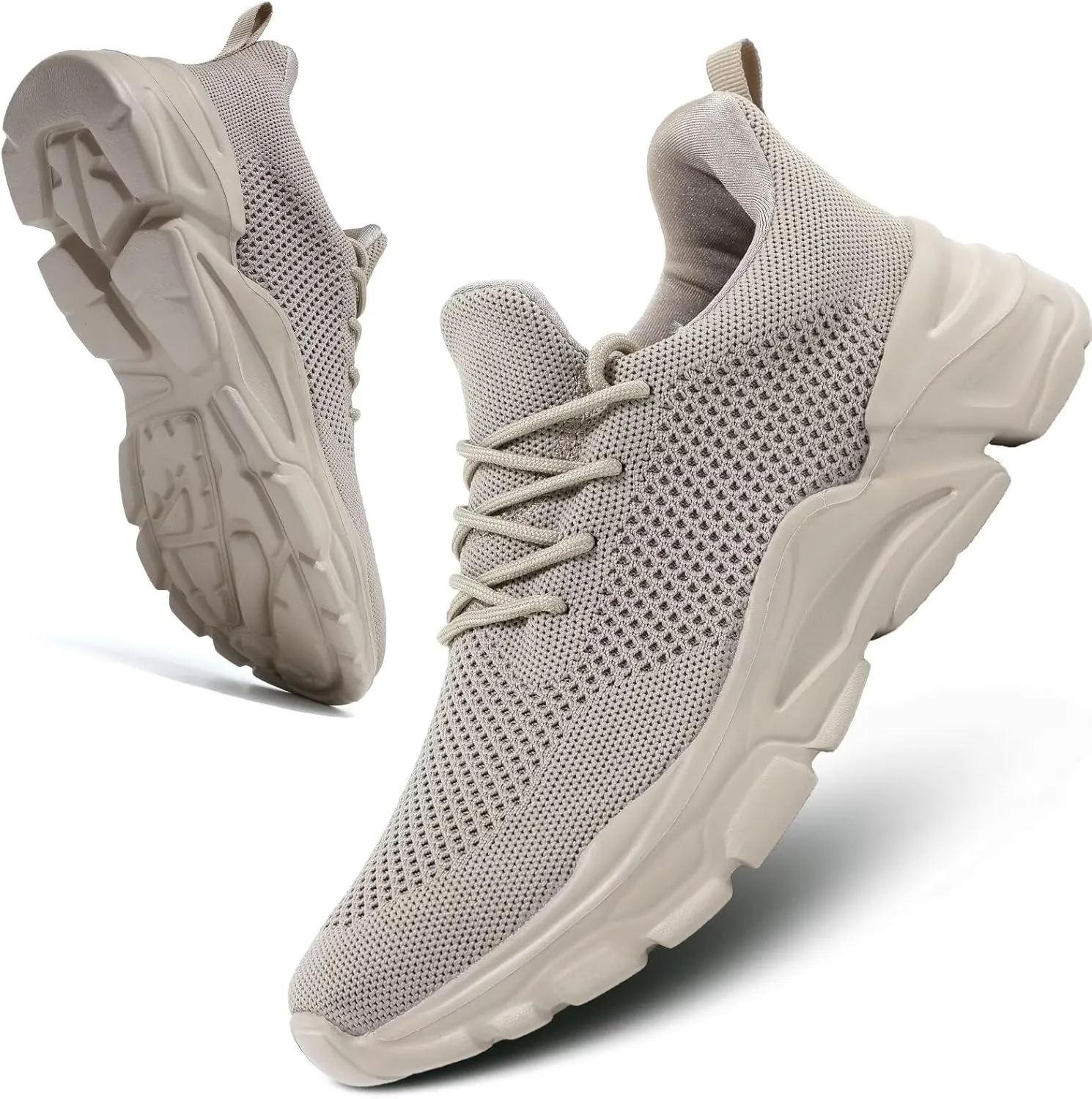 Men's Slip on Walking Shoes Ultra Light Breathable Non Slip Running Shoes Casual Fashion Sneakers Mesh Workout Sports