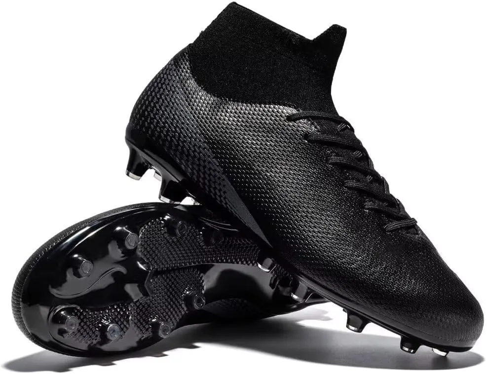 Men’s Soccer Shoes Cleats Professional High Top Breathable Training Sneakers