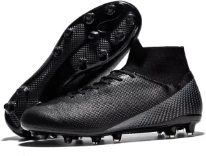 Men’s Soccer Shoes Cleats Professional High Top Breathable Training Sneakers