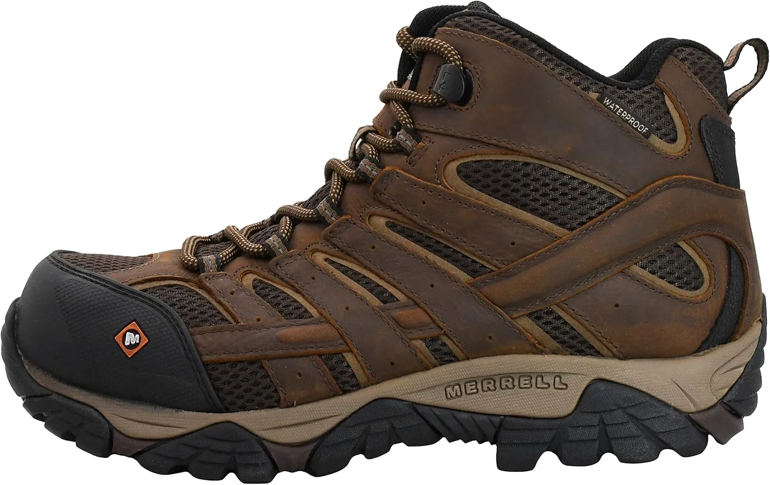 Merrell Men's Moab Vertex 2 Mid Waterproof Carbon Fiber