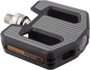 MKS Panamax Ezy Superior Platform Pedal 9/16" Soft Grip Composite Body Blk/Grey