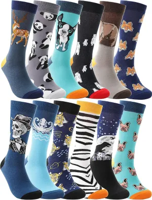 MOGGEI Funny Socks for Men Women Fun Cozy Crazy Novelty Fashion Breathable Printed Cotton Boot Socks
