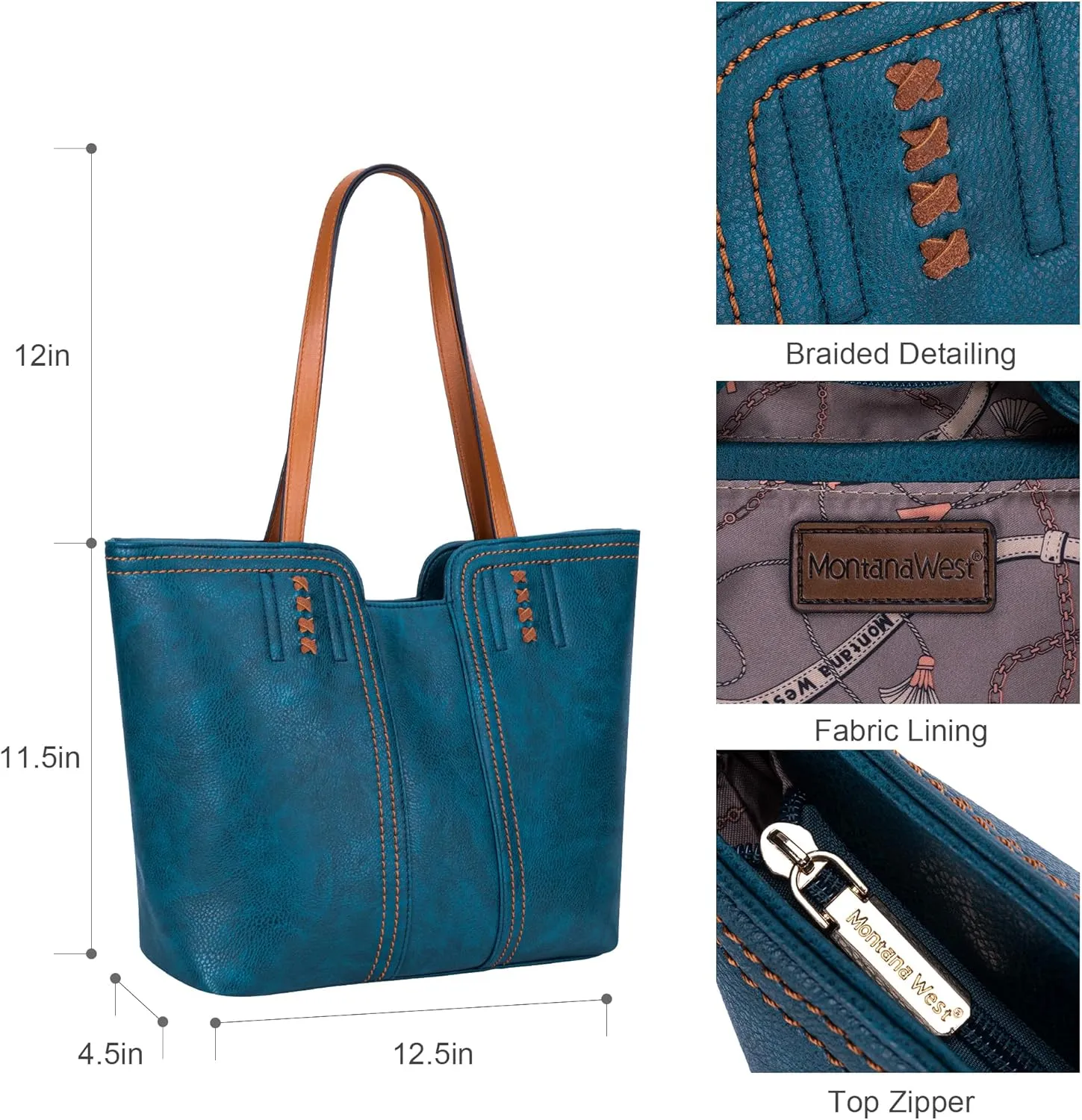 Montana West Tote Bag for Women Top Handle Satchel Purse