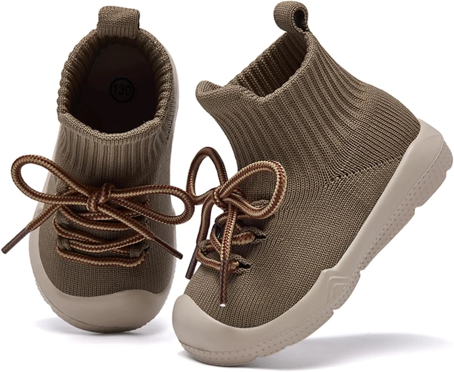 MORENDL Baby Sock Shoes Toddler Sneakers Infant Tennis Slip On Walking Shoes Boys & Girls Non-Slip Slippers