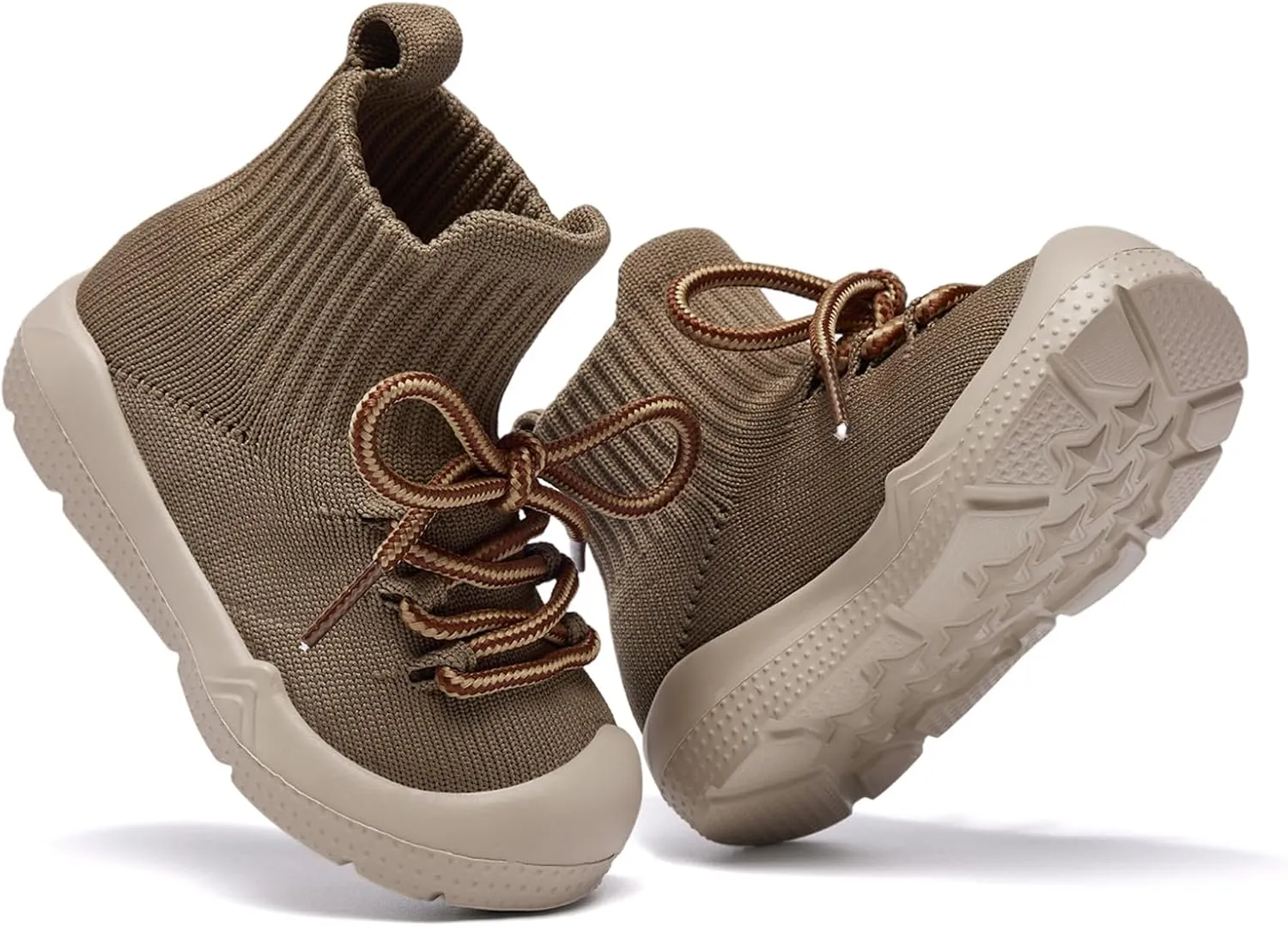 MORENDL Baby Sock Shoes Toddler Sneakers Infant Tennis Slip On Walking Shoes Boys & Girls Non-Slip Slippers