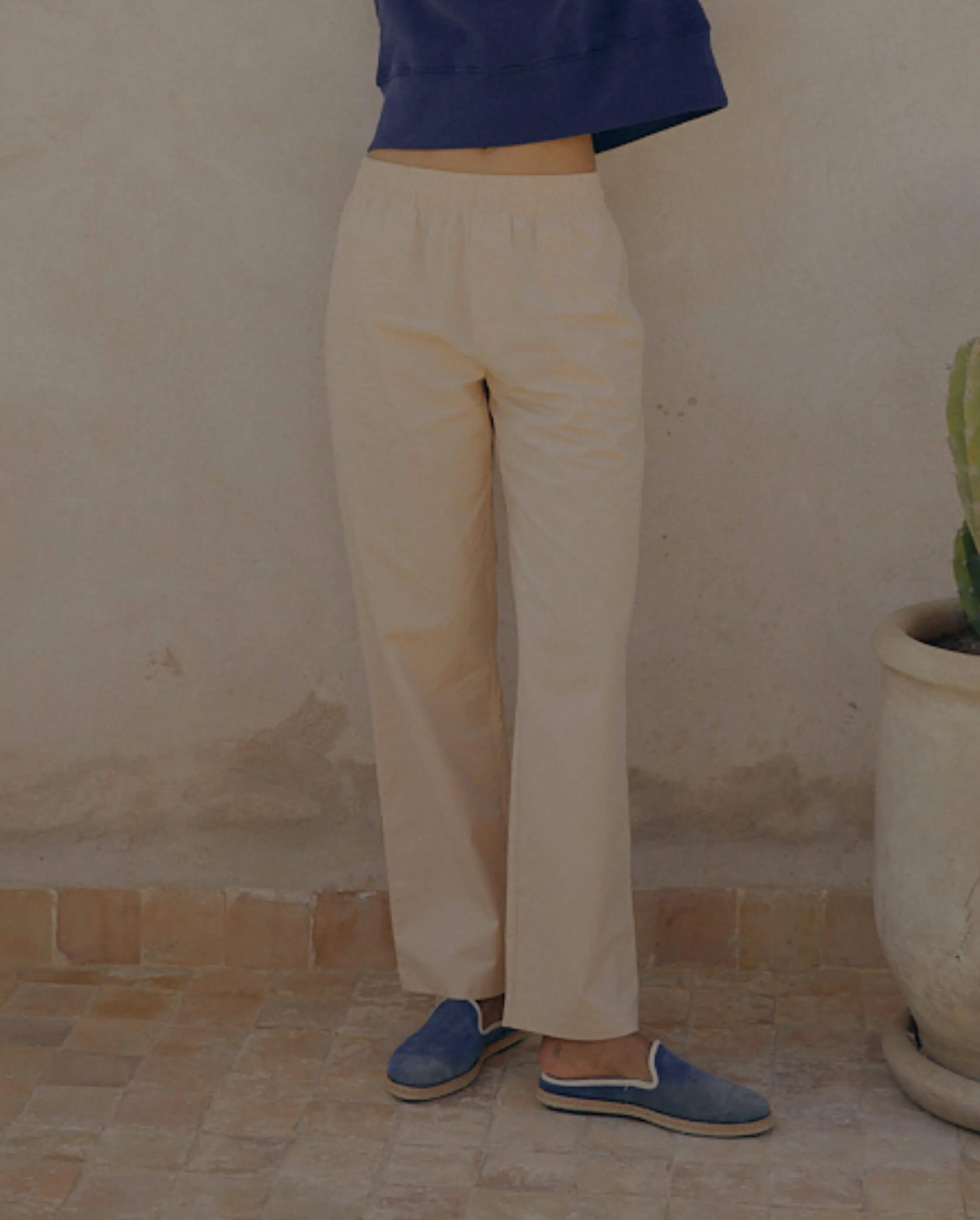 Mule d'été femme cuir, bleu