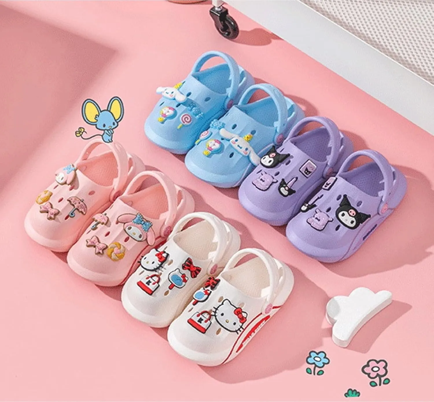 My Melody Clogs Slip on Water Shoes Casual Summer for Girls Kids Children