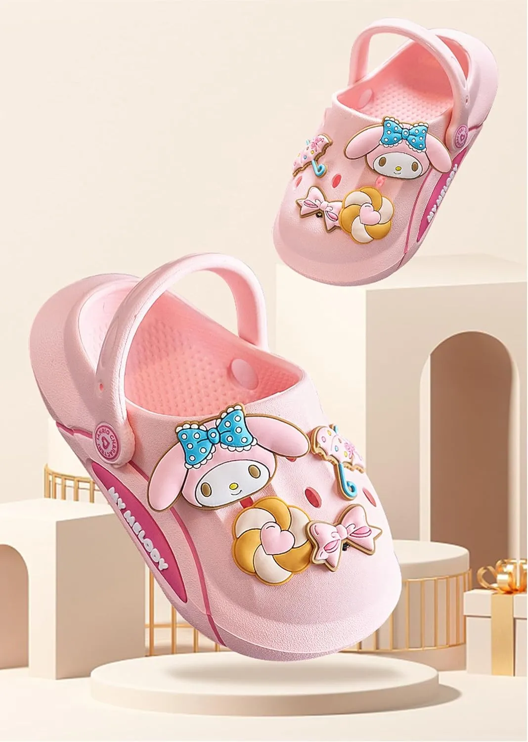 My Melody Clogs Slip on Water Shoes Casual Summer for Girls Kids Children