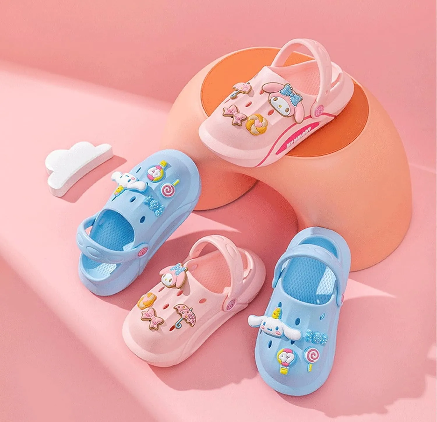 My Melody Clogs Slip on Water Shoes Casual Summer for Girls Kids Children