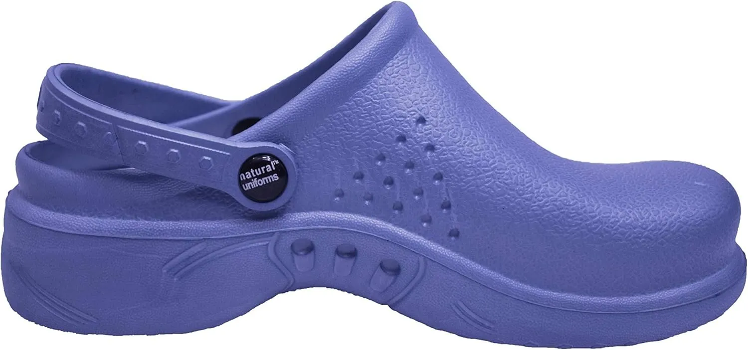 Natural Uniforms Ultralite Women's Clogs with Strap, Nursing Medical Work Mule