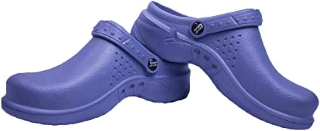 Natural Uniforms Ultralite Women's Clogs with Strap, Nursing Medical Work Mule