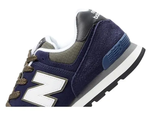 New Balance Boy's GC574v1 (Little Kid/Big Kid) Team Navy/Dark Moss 7 Big Kid W