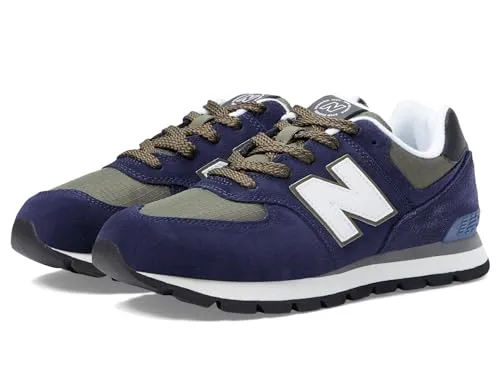 New Balance Boy's GC574v1 (Little Kid/Big Kid) Team Navy/Dark Moss 7 Big Kid W