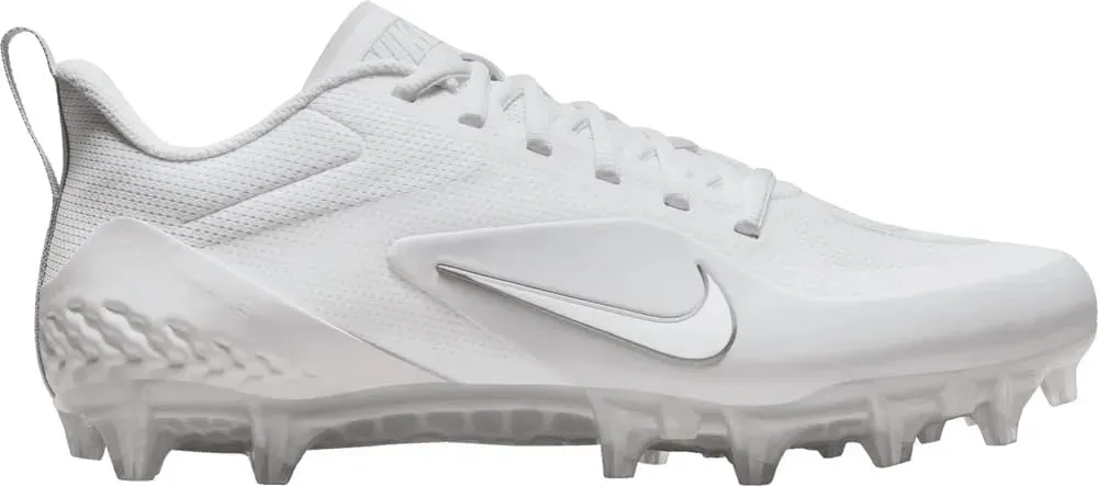 Nike Alpha Huarache 8 Pro CW4439-110 White/Pure Platinum/Wolf Grey Men's Lacrosse Cleats