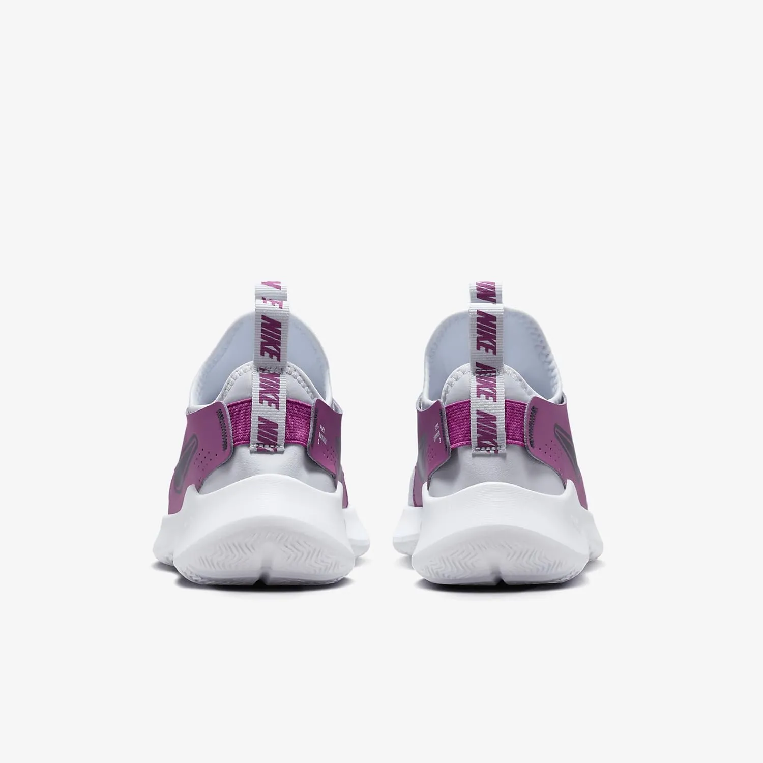 Nike Flex Runner 3 Big Kids' Road Running Shoes (FN1294-007, Football Grey/Hot Fuchsia/White/Thunder Blue)