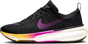Nike Invincible 3 Women's Road Running Shoes (DR2660-006, Black/Laser Orange/Coconut Milk/Hyper Violet) Size 7