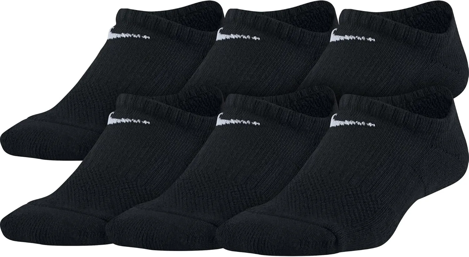 Nike Kids' Everyday Cushioned No-Show Socks (6 Pair)