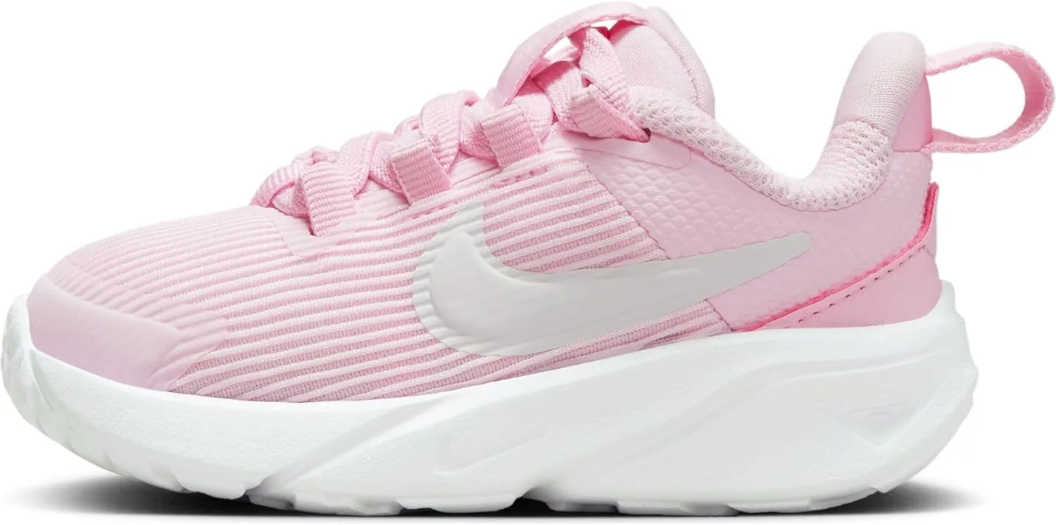 Nike Star Runner 4 Baby/Toddler Shoes (DX7616-602, Pink Foam/Summit White-White) Size 5