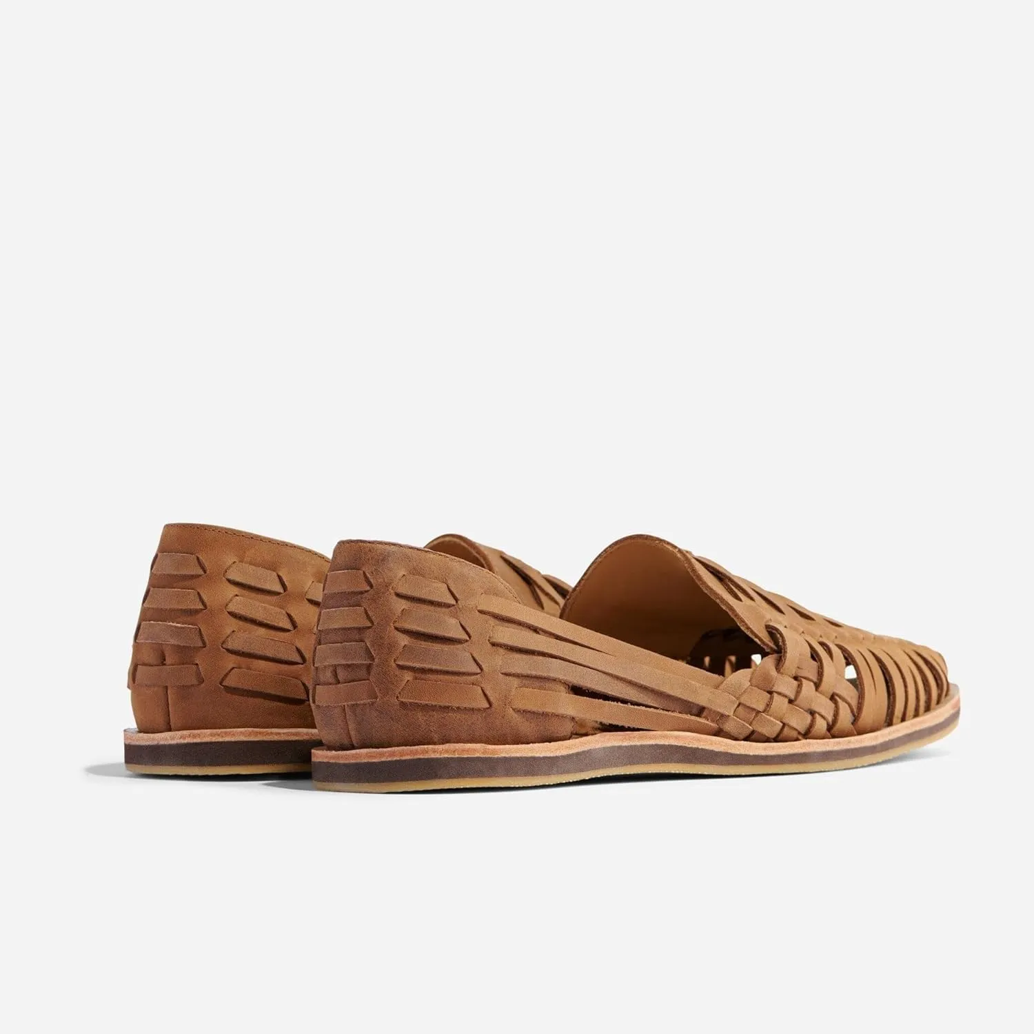 Nisolo Men's Huarache Sandals, Slip-On Comfort, Designed for Casual Everyday Wear & Any Occasion, Handwoven & Waterproof Leather, Flexible, No-Slip Rubber Sole, Runs Large