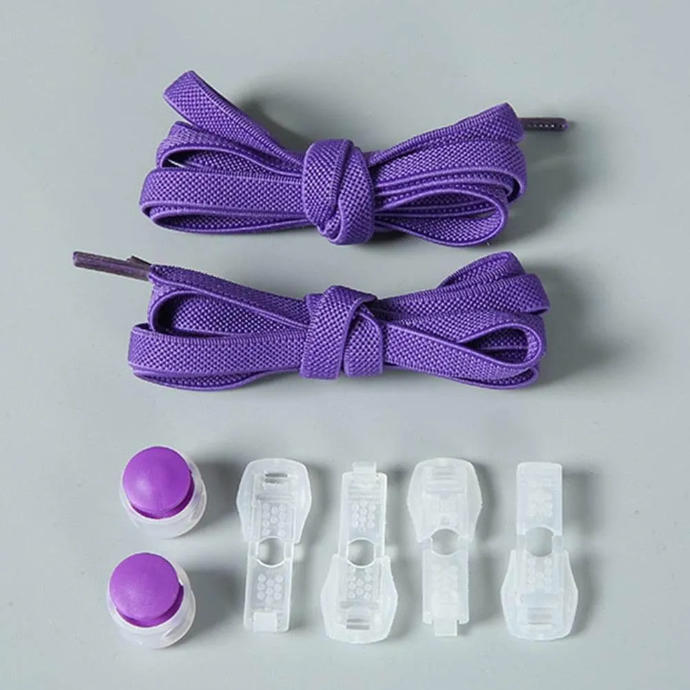 No Tie Locking Shoe Laces - Easy Fit Elastic Lace System