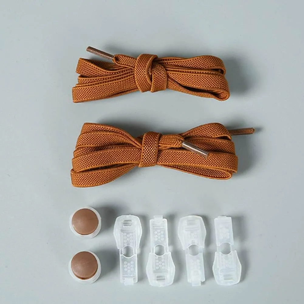 No Tie Locking Shoe Laces - Easy Fit Elastic Lace System