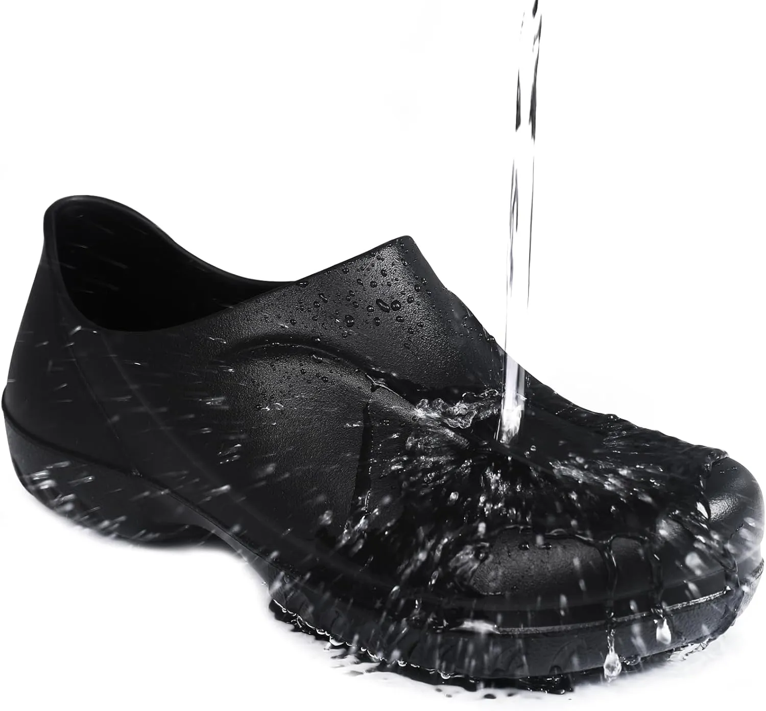 Non Slip Work Shoes for Men Lightweight Non Slip Clogs Men's Slip-Resistant Chef Shoes Slip-on Food Service Shoe for Restaurant, Nursing Shoe
