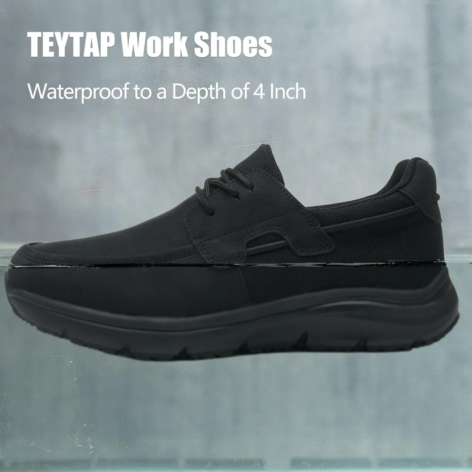 Non Slip Work Shoes for Men Women Waterproof Kitchen Chef Slip Resistant Shoes Casual Lightweight Slip on Walking Sneakers