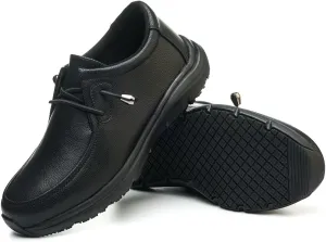Non Slip Work Shoes for Men Women Waterproof Slip Resistant Shoes Kitchen Chef Restaurant Lightweight Slip on Loafers