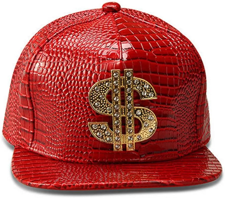 NYU14 The New Crocodile Baseball caps Alloy Dollar Flat-Brimmed hat Hip-hop hat