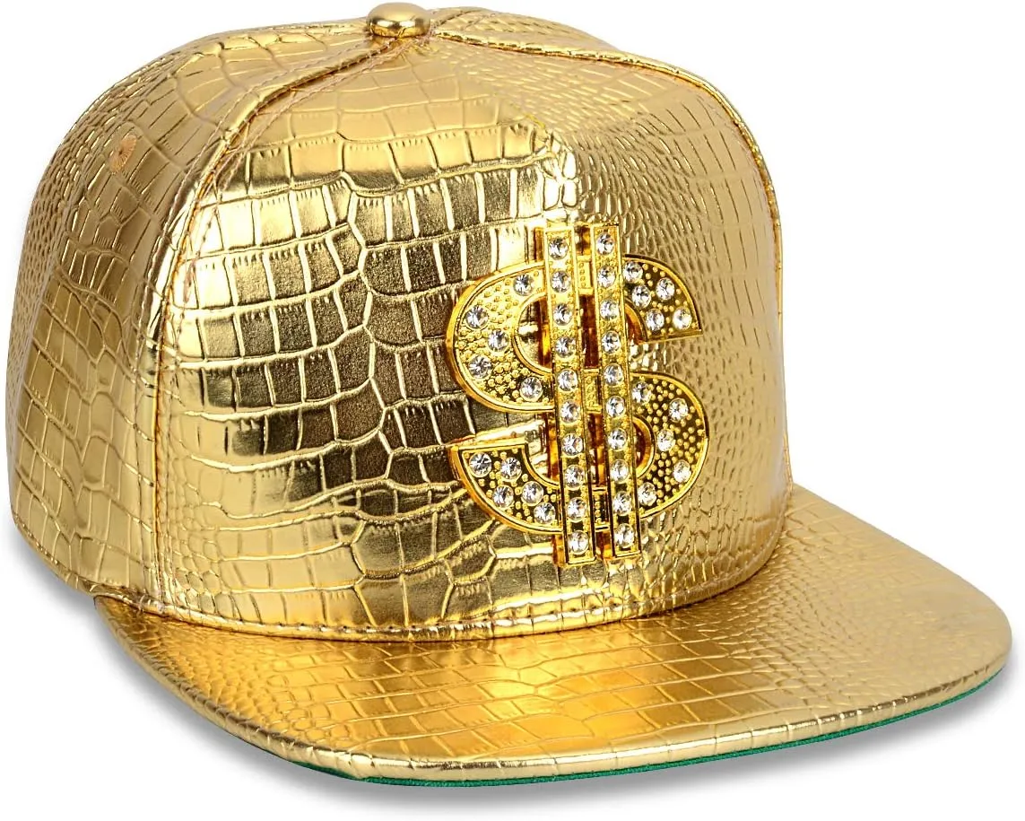 NYU14 The New Crocodile Baseball caps Alloy Dollar Flat-Brimmed hat Hip-hop hat