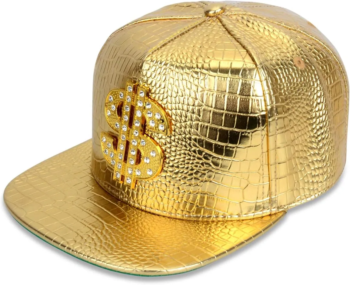 NYU14 The New Crocodile Baseball caps Alloy Dollar Flat-Brimmed hat Hip-hop hat