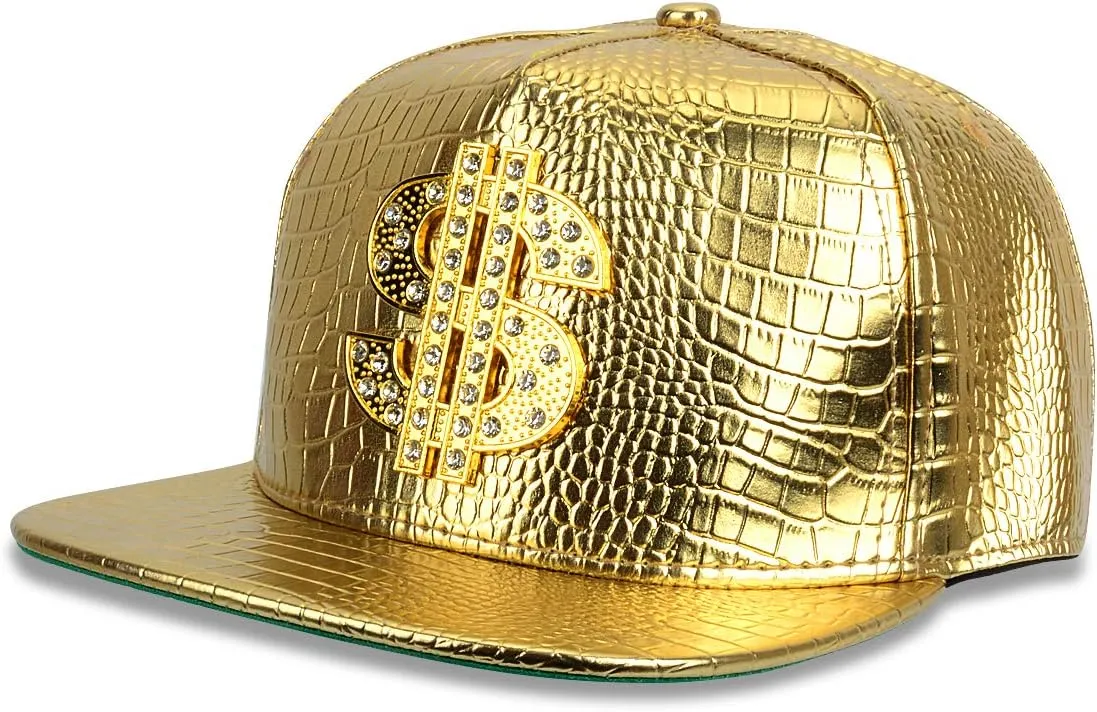 NYU14 The New Crocodile Baseball caps Alloy Dollar Flat-Brimmed hat Hip-hop hat
