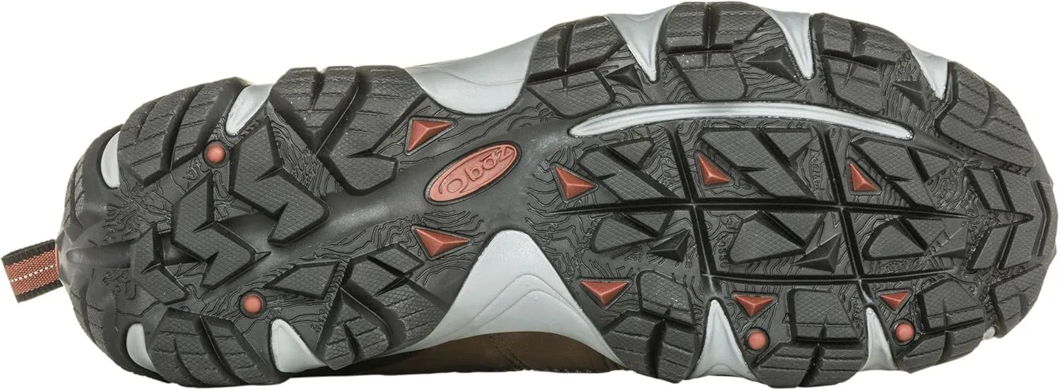 Oboz Men's Firebrand Ii Low B-Dry Waterproof Hiking Shoes, Wide Earth 11.5