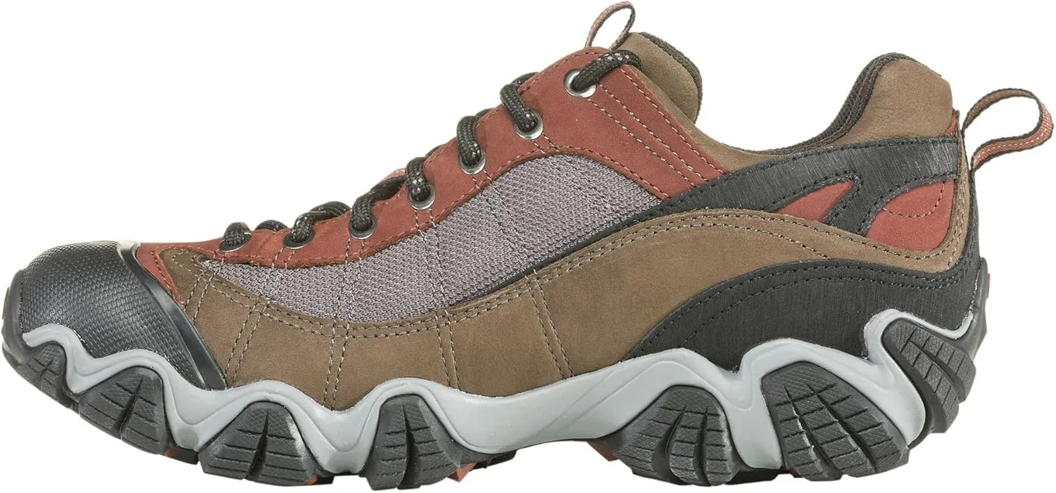 Oboz Men's Firebrand Ii Low B-Dry Waterproof Hiking Shoes, Wide Earth 11.5