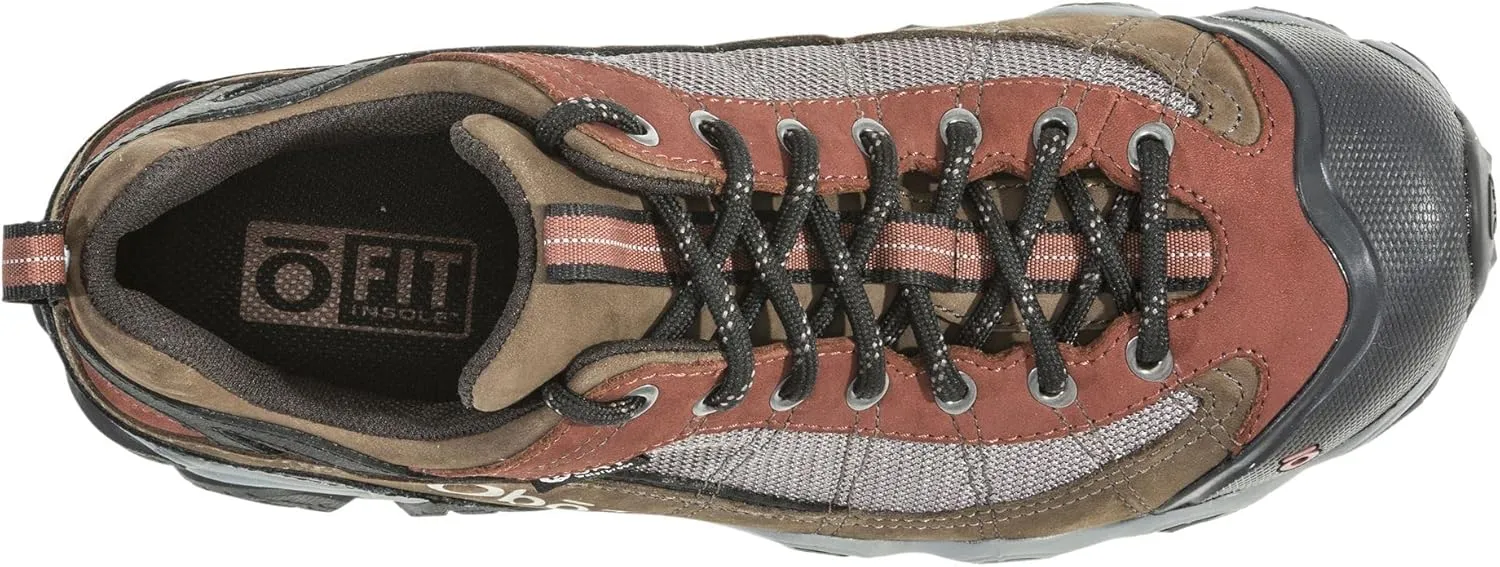 Oboz Men's Firebrand Ii Low B-Dry Waterproof Hiking Shoes, Wide Earth 11.5