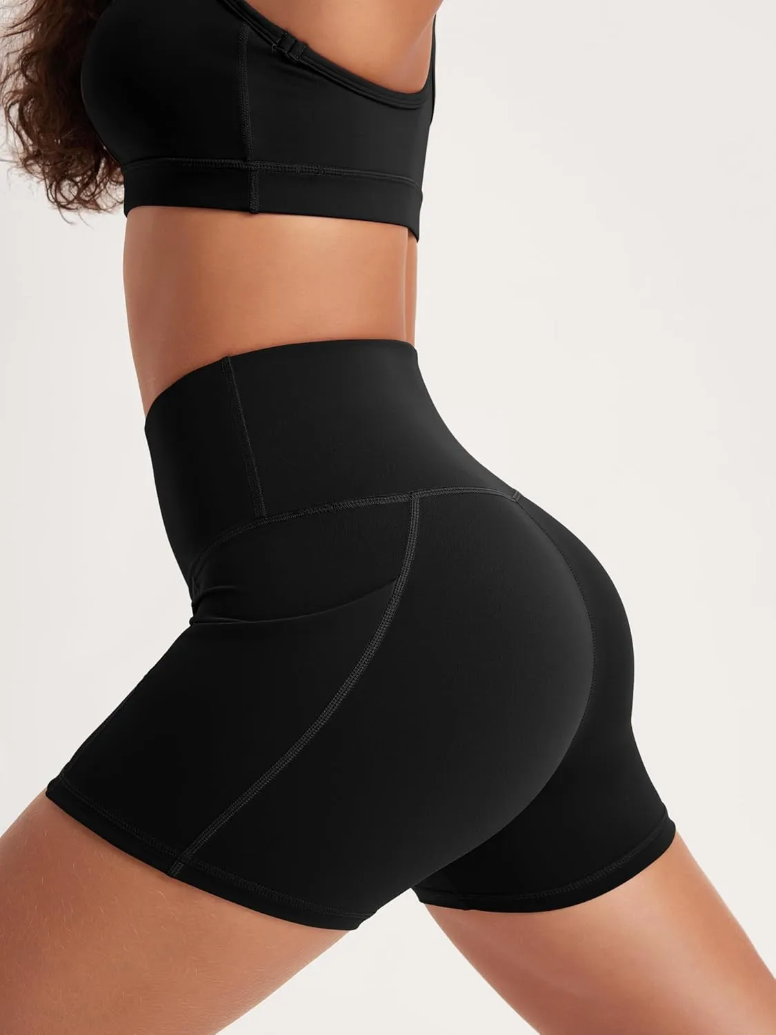 ODODOS Women's Tummy Control Biker Shorts 2.0 with Pockets High Waist Athletic Workout Yoga Shorts-3.5''/ 5"/ 8" / 10" Inseam