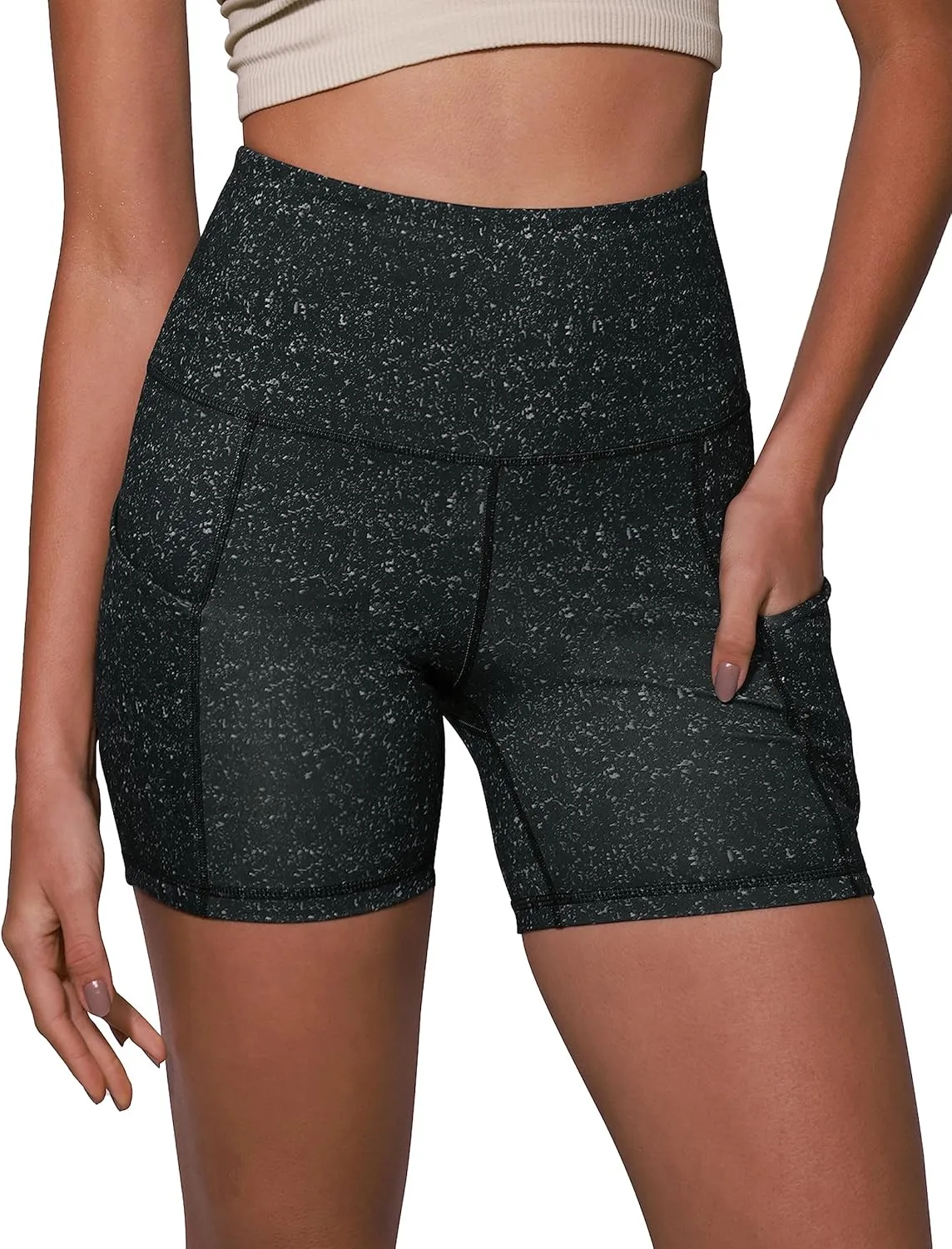 ODODOS Women's Tummy Control Biker Shorts 2.0 with Pockets High Waist Athletic Workout Yoga Shorts-5" / 8" / 10" Inseam