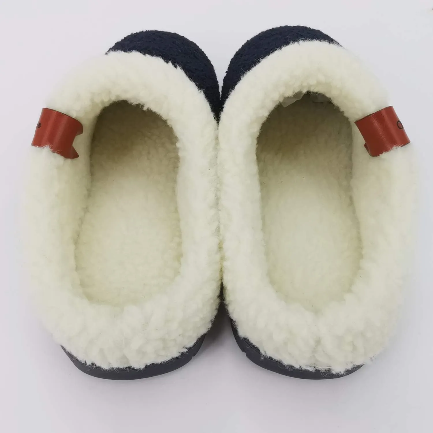 ofoot Womens Winter Warm Cozy House Fur Slippers Slip On Bedroom Shoes Memory Foam Lamb Wool Fleece Lining Indoor Ourdoor Non Skid Rubber Hard Soles