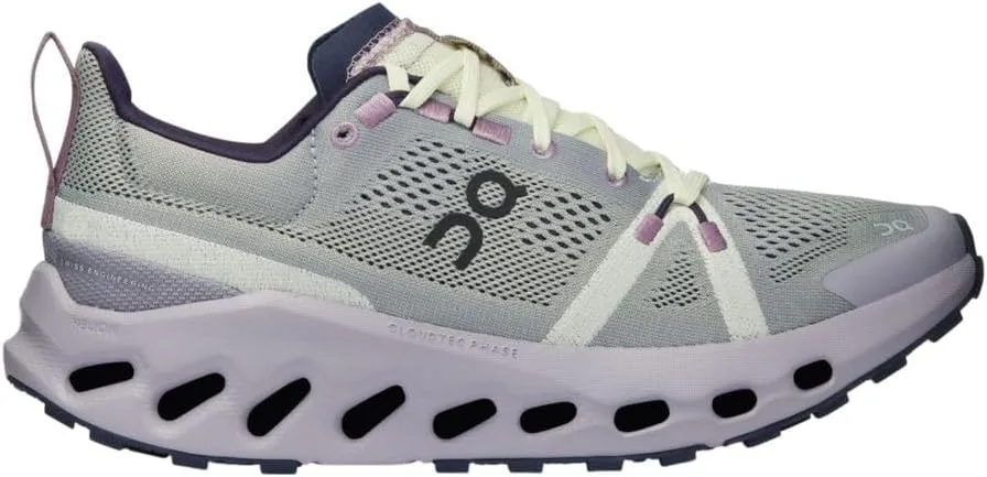On Women's Cloudsurfer Trail Hiking Shoe, Seedling/Lilac (Seedling|Lilac, US Footwear Size System, Adult, Women, Numeric, Medium, 9)