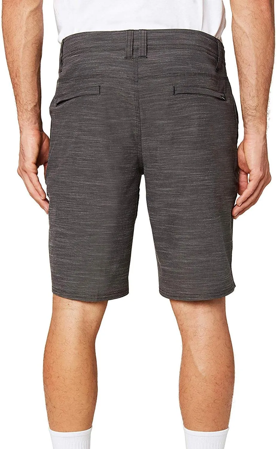 O'NEILL Men's Khaki Shorts, 20-Inch Outseam, Stretch Quick Dry Slub Fabric, Hybrid Chino Shorts Men, Casual and Active Wear