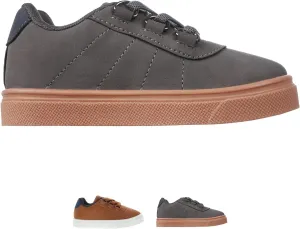 Oomphies Wyatt Boys Slip-On Sneakers – Stylish Low-Top Design, Elastic Laces, Cushioned Footbed & Durable Rubber Sole