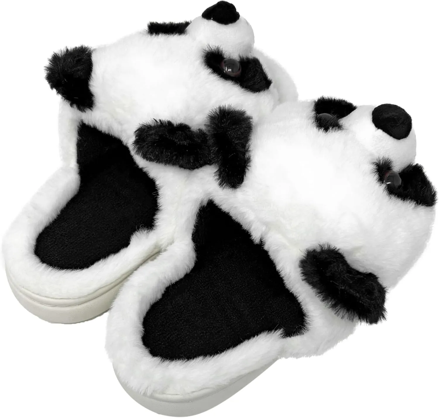 ooohyeah Women’s Fuzzy Funny Animal Slides, Cute Non-Slip House Slippers for Women