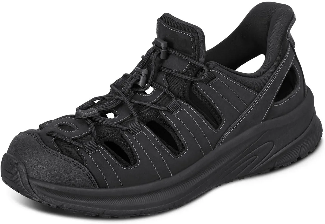 Orthofeet Men's Orthopedic Saturn Hands-Free Slip-On Sandals