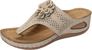 Orthopedic Sandals for Women, Women Summer Comfortable Sandals Arch Support Wedge Sandals 2025 Flip Flops Sandals