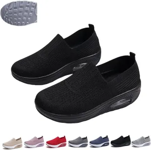 Orthopedic Sneakers for Women Slip-on Light Air Cushion Wedge Walking Shoes Mesh Arch Support Orthopedic Sneakers