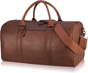 Oversized Duffle Travel Bag Waterproof Leather Weekend Bag Large Carry On Large Carry On Hangbag for Mens or Women